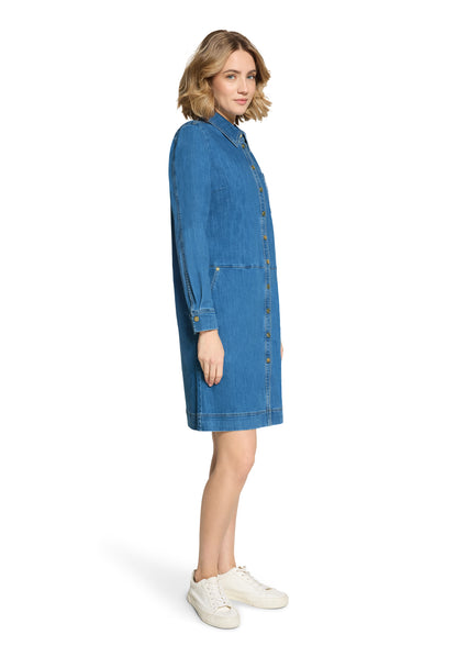 Kleid Kurz 1/1 Arm Middle Blue Denim Bild 5