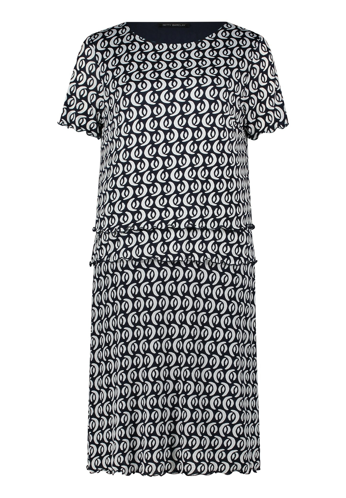 Kleid Kurz 1/2 Arm Dark Blue/Cream Bild 1
