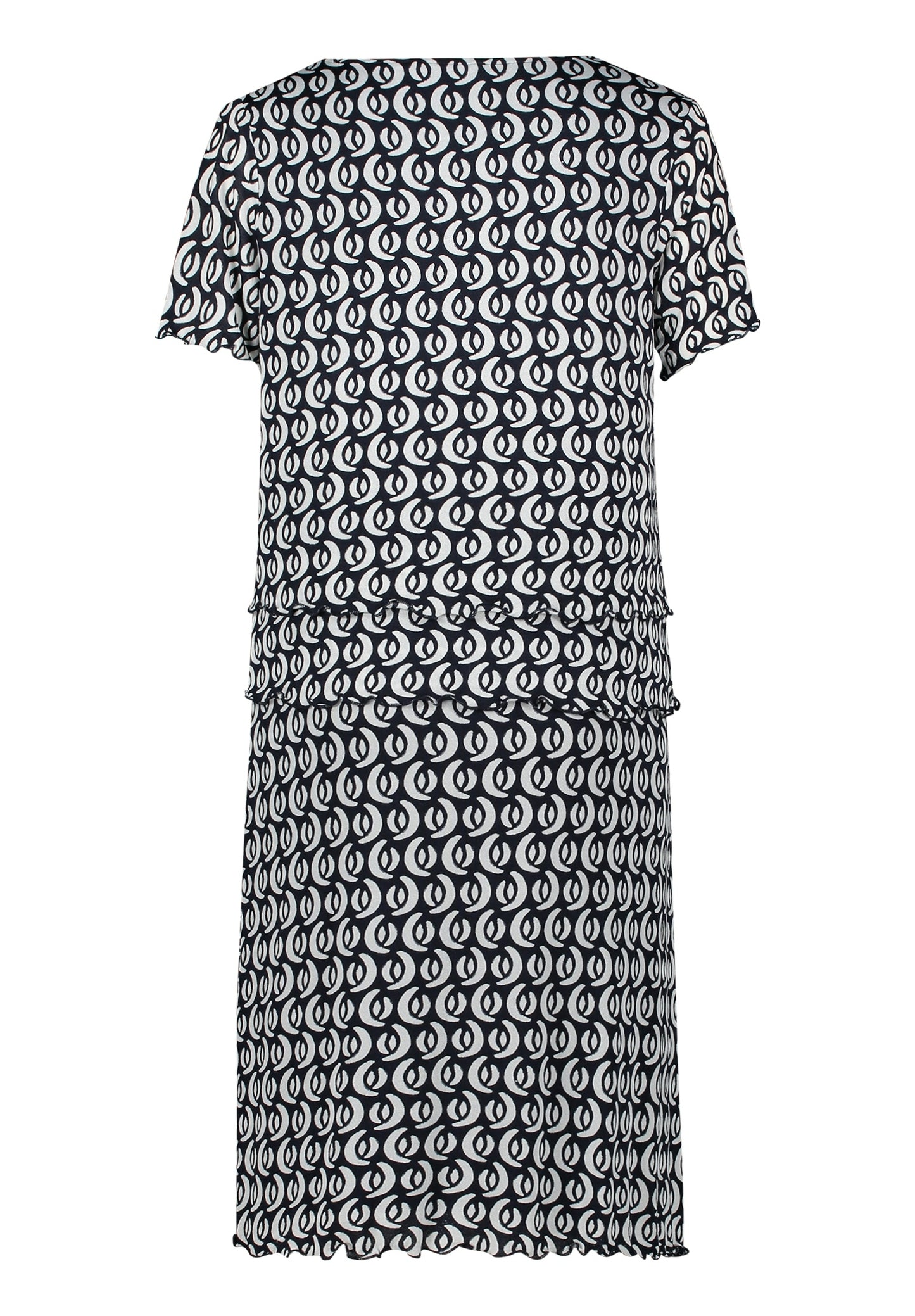 Kleid Kurz 1/2 Arm Dark Blue/Cream Bild 2