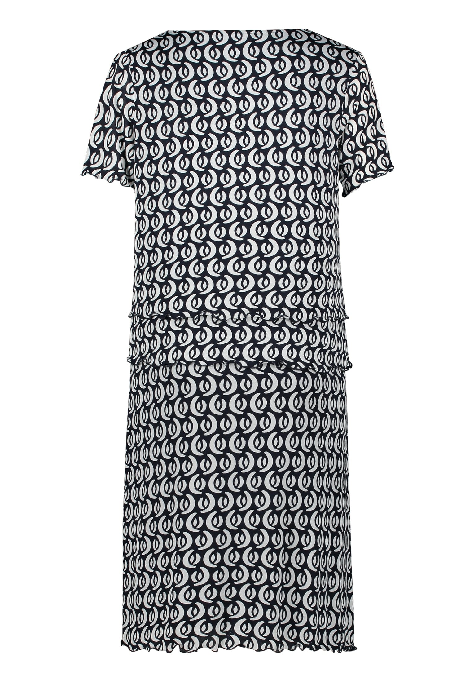Kleid Kurz 1/2 Arm Dark Blue/Cream Bild 2