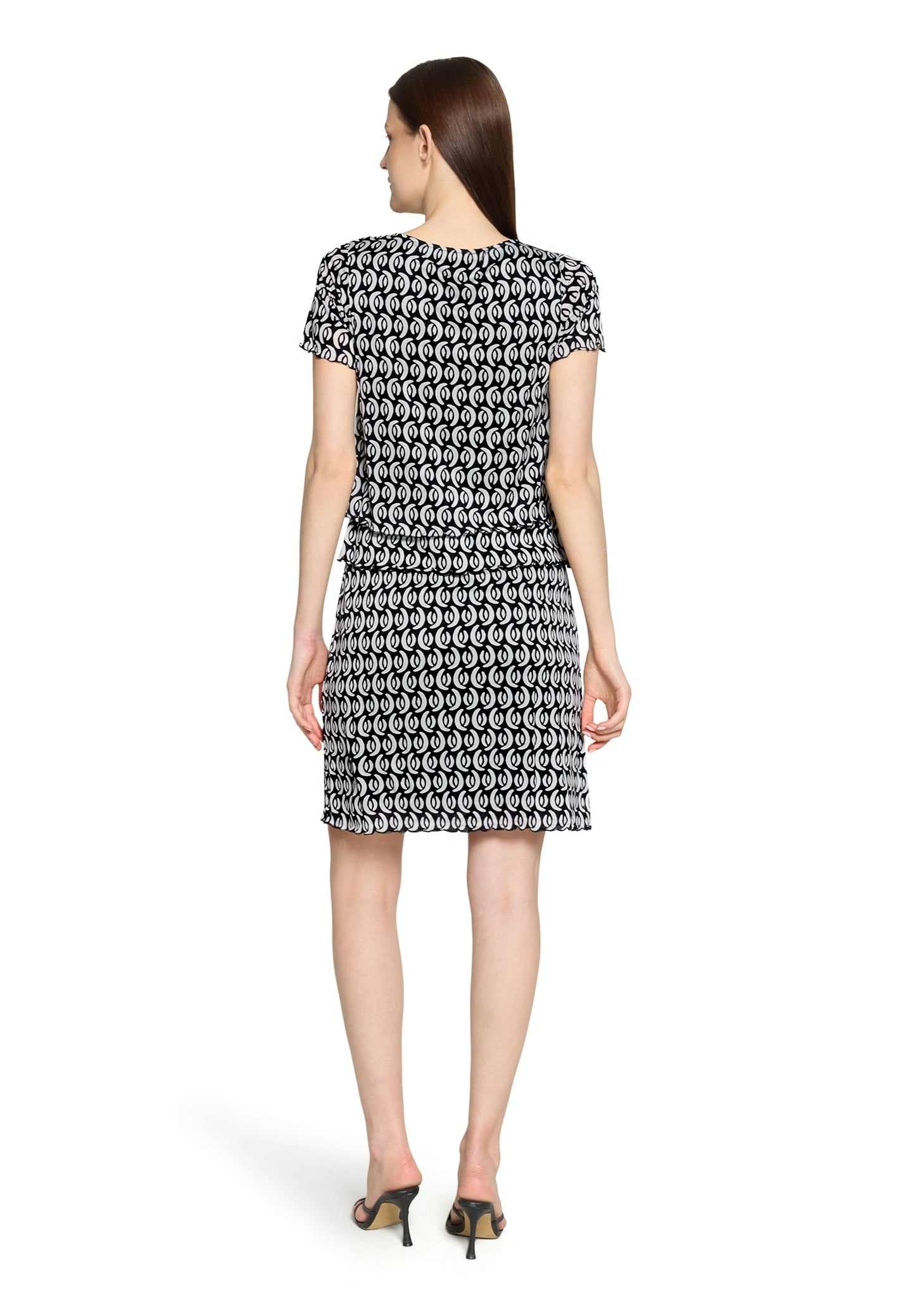 Kleid Kurz 1/2 Arm Dark Blue/Cream Bild 4