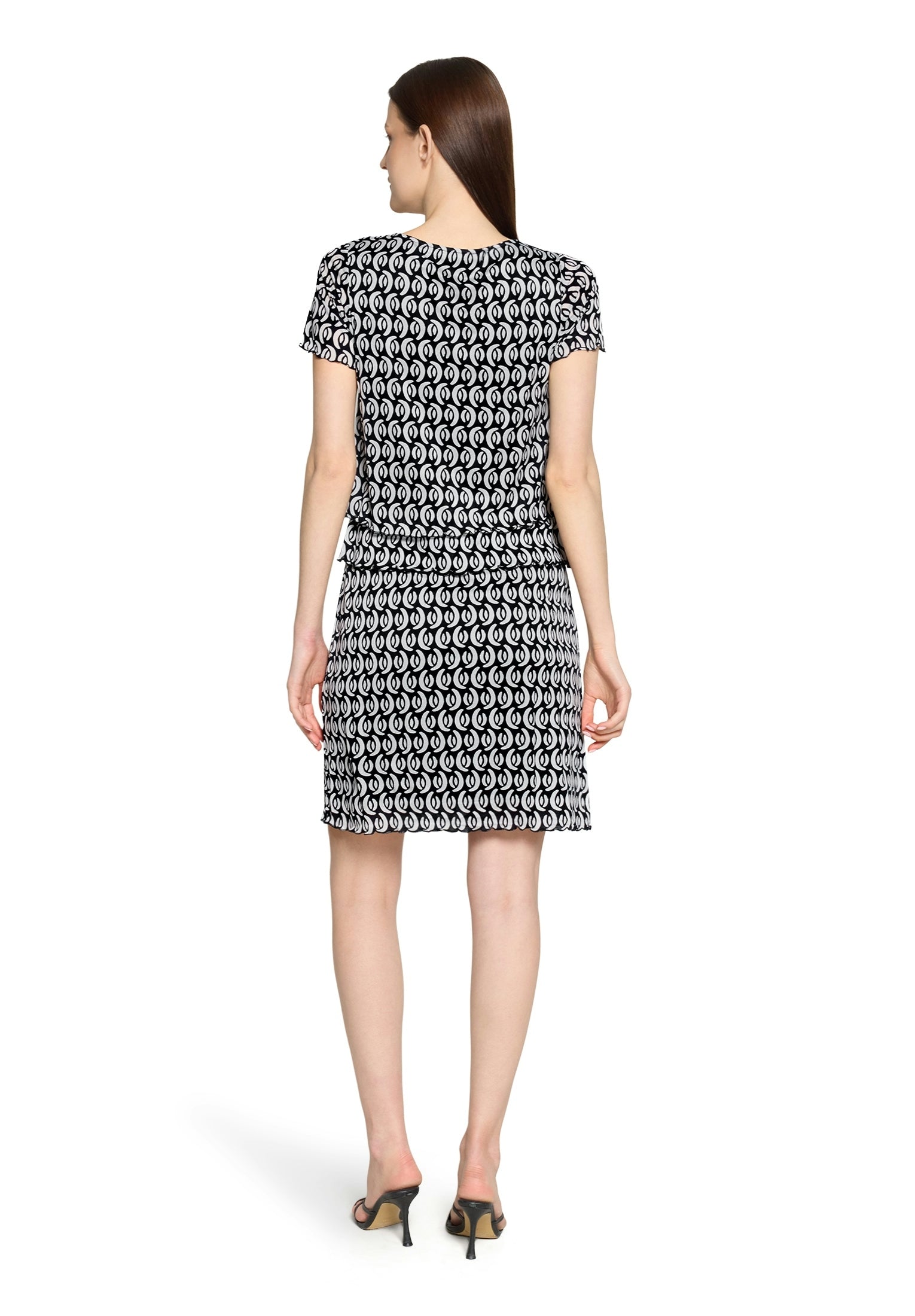 Kleid Kurz 1/2 Arm Dark Blue/Cream Bild 4