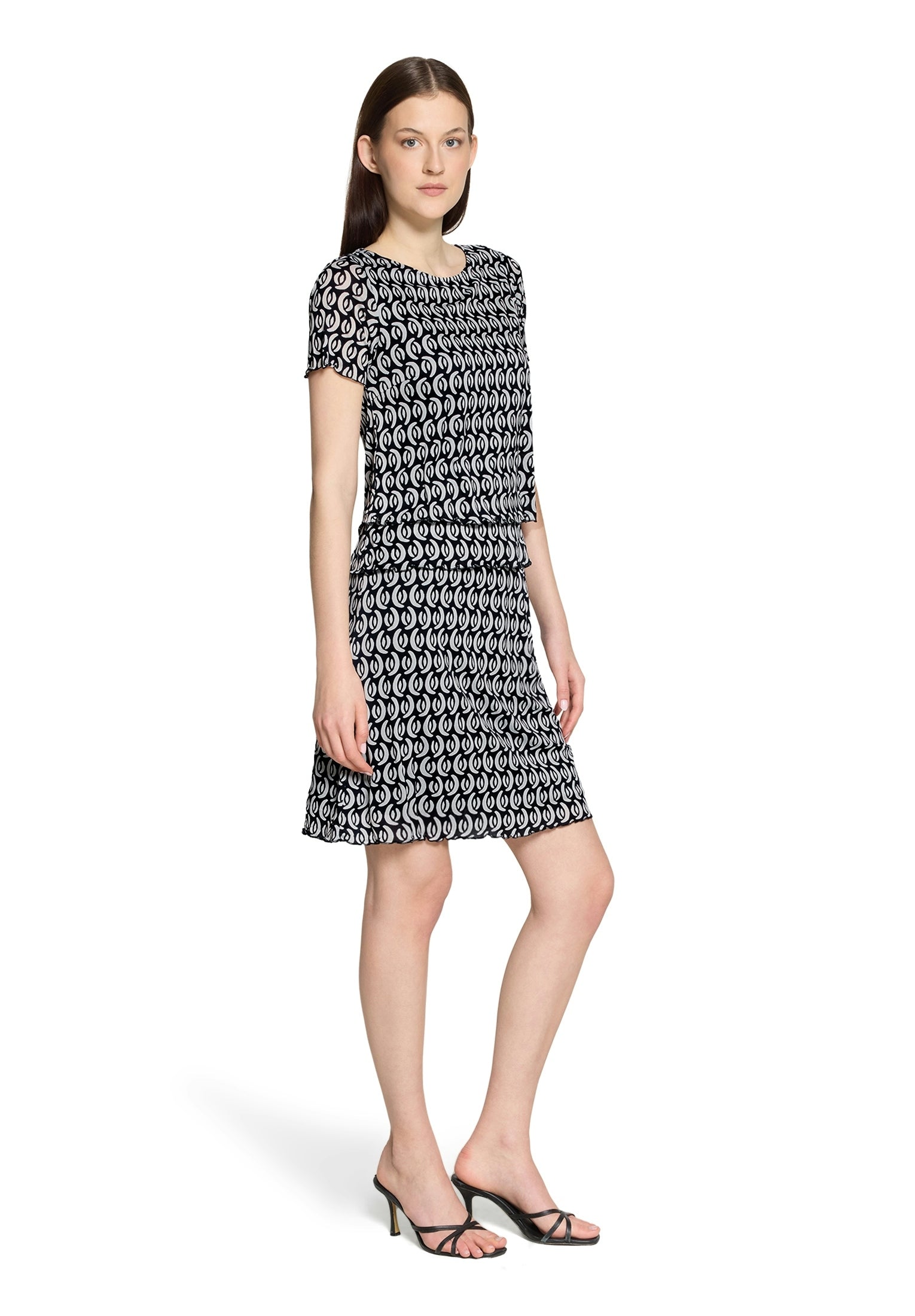 Kleid Kurz 1/2 Arm Dark Blue/Cream Bild 5