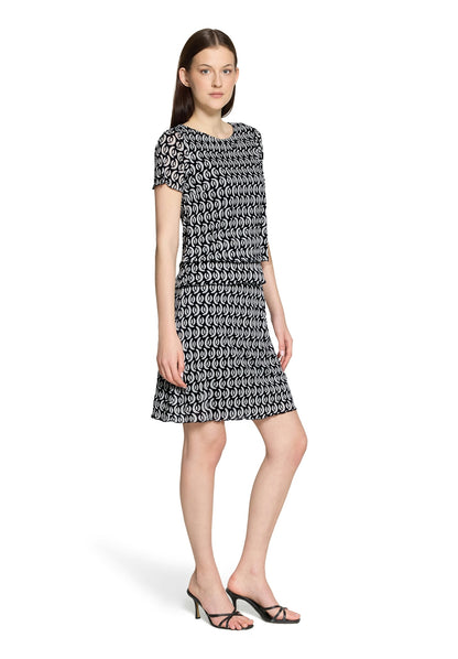 Kleid Kurz 1/2 Arm Dark Blue/Cream Bild 5