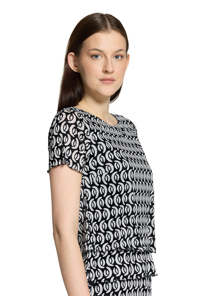 Kleid Kurz 1/2 Arm Dark Blue/Cream Bild 6
