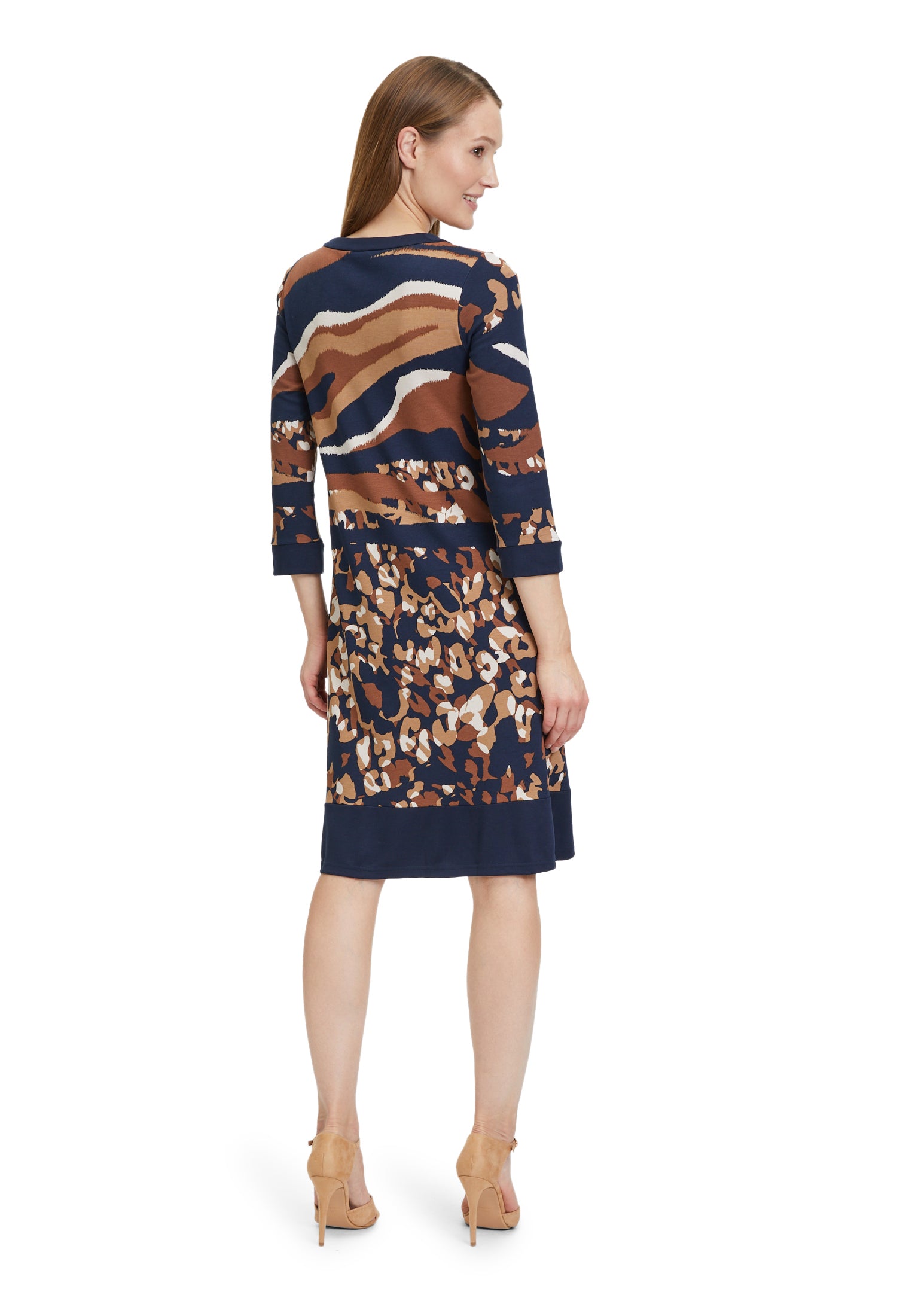 Kleid Kurz 3/4 Arm Dark Blue /Camel Bild 4