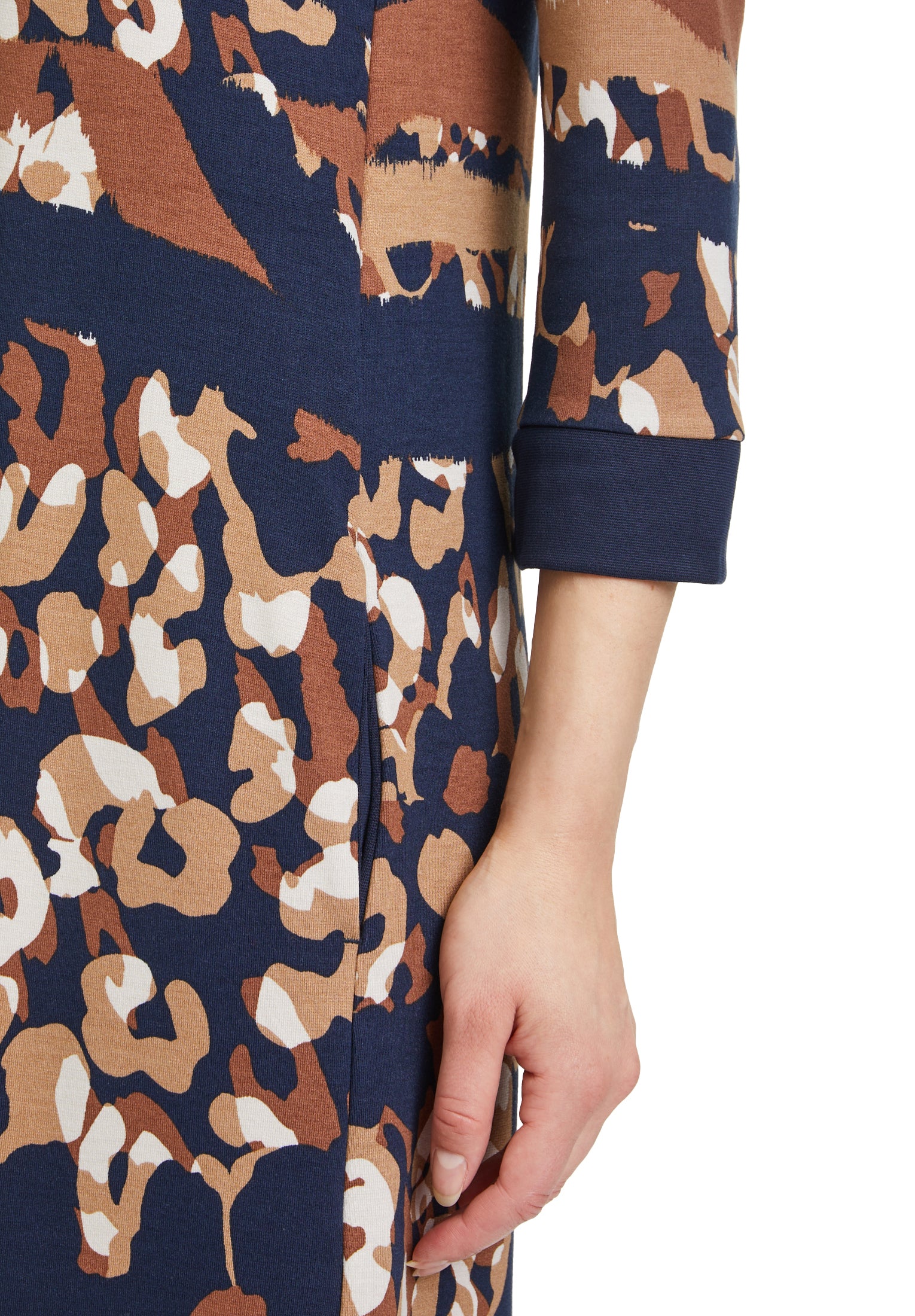 Kleid Kurz 3/4 Arm Dark Blue /Camel Bild 7