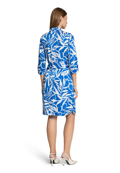 Kleid Kurz 3/4 Arm Blue/Cream Bild 4