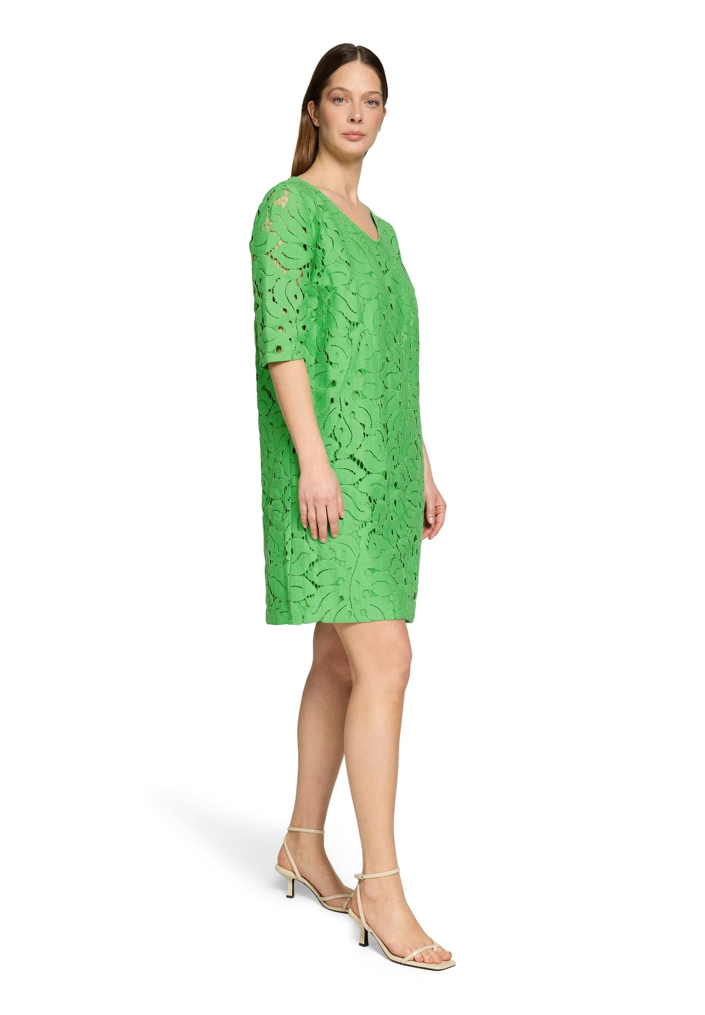Kleid Kurz 3/4 Arm Kelly Green Bild 3