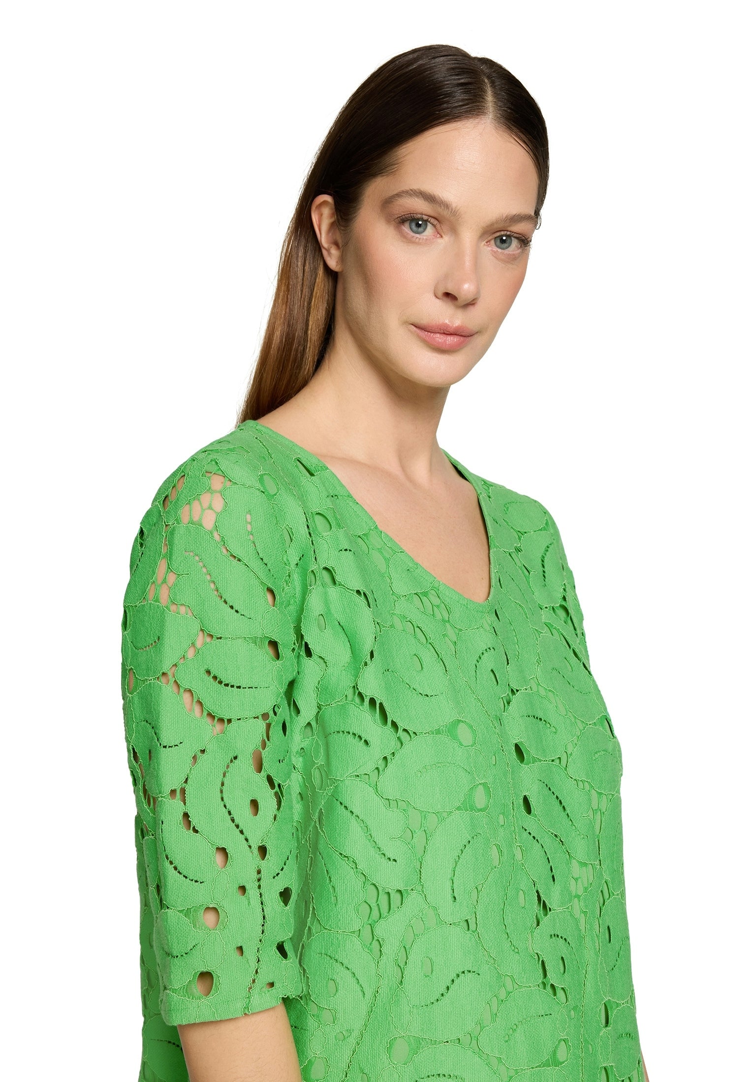 Kleid Kurz 3/4 Arm Kelly Green Bild 4