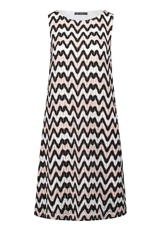 Kleid Kurz ohne Arm Black/Cream Bild 1
