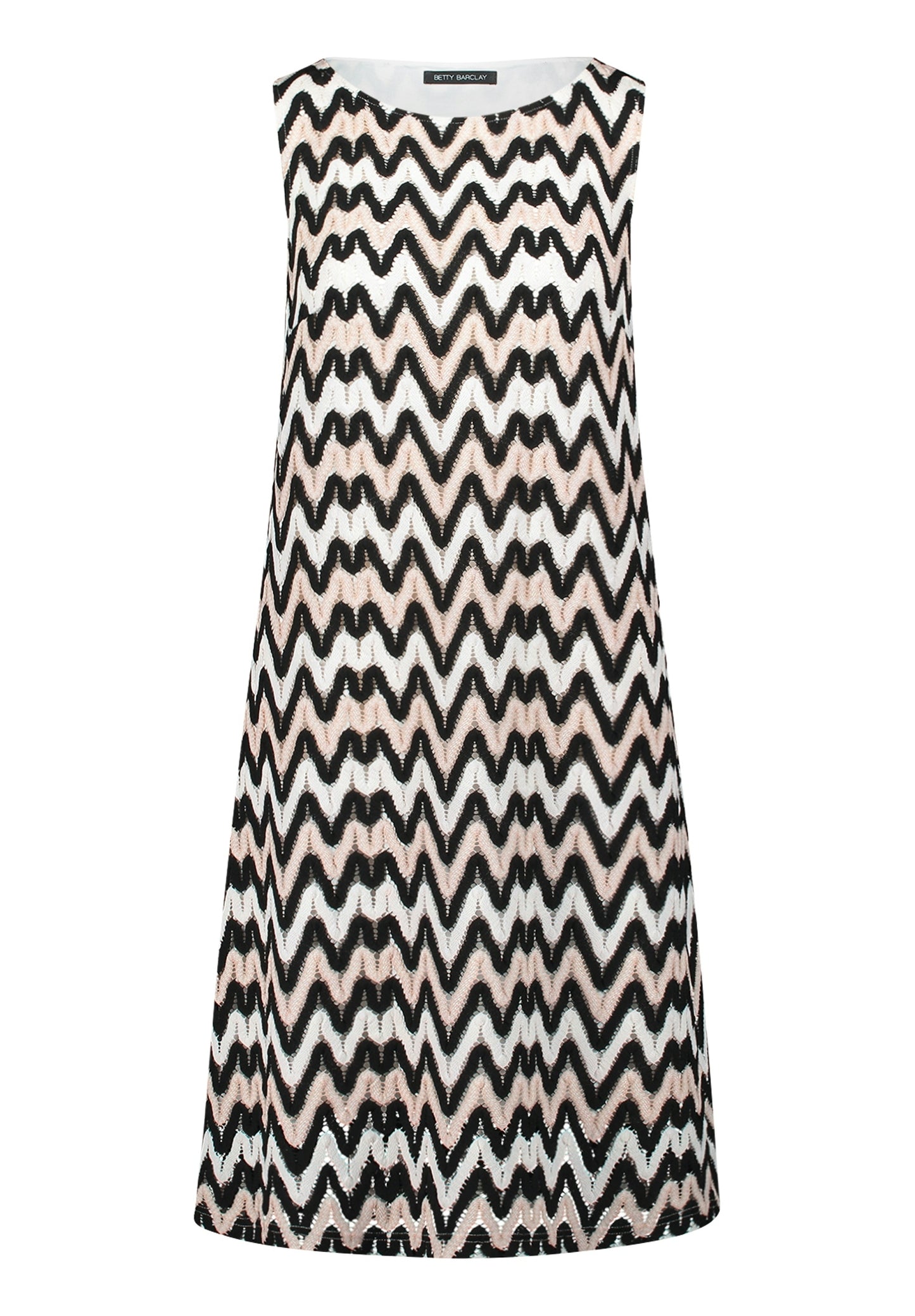 Kleid Kurz ohne Arm Black/Cream Bild 1