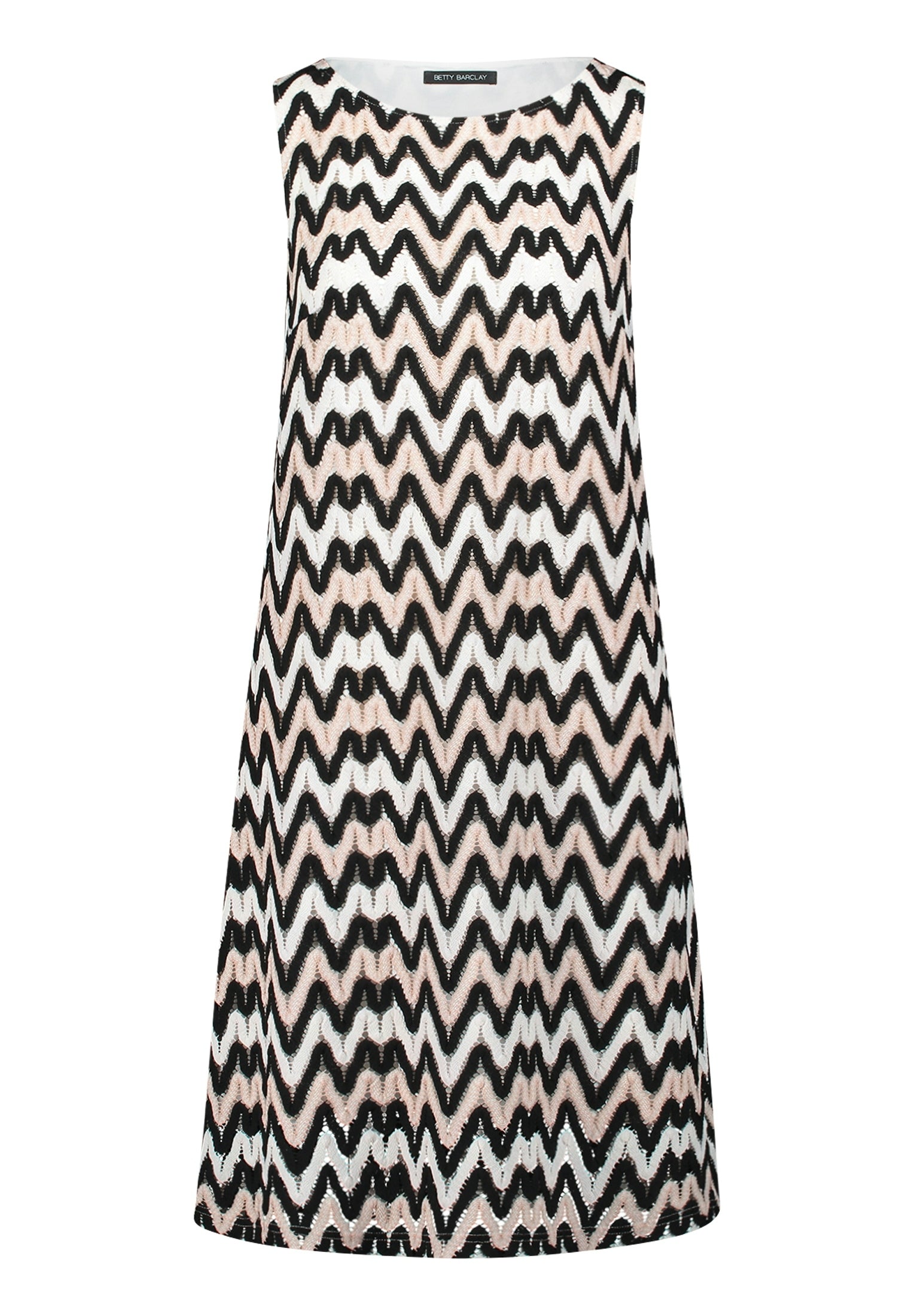 Kleid Kurz ohne Arm Black/Cream Bild 1