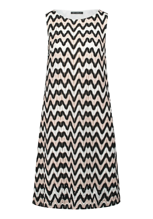 Kleid Kurz ohne Arm Black/Cream Bild 1