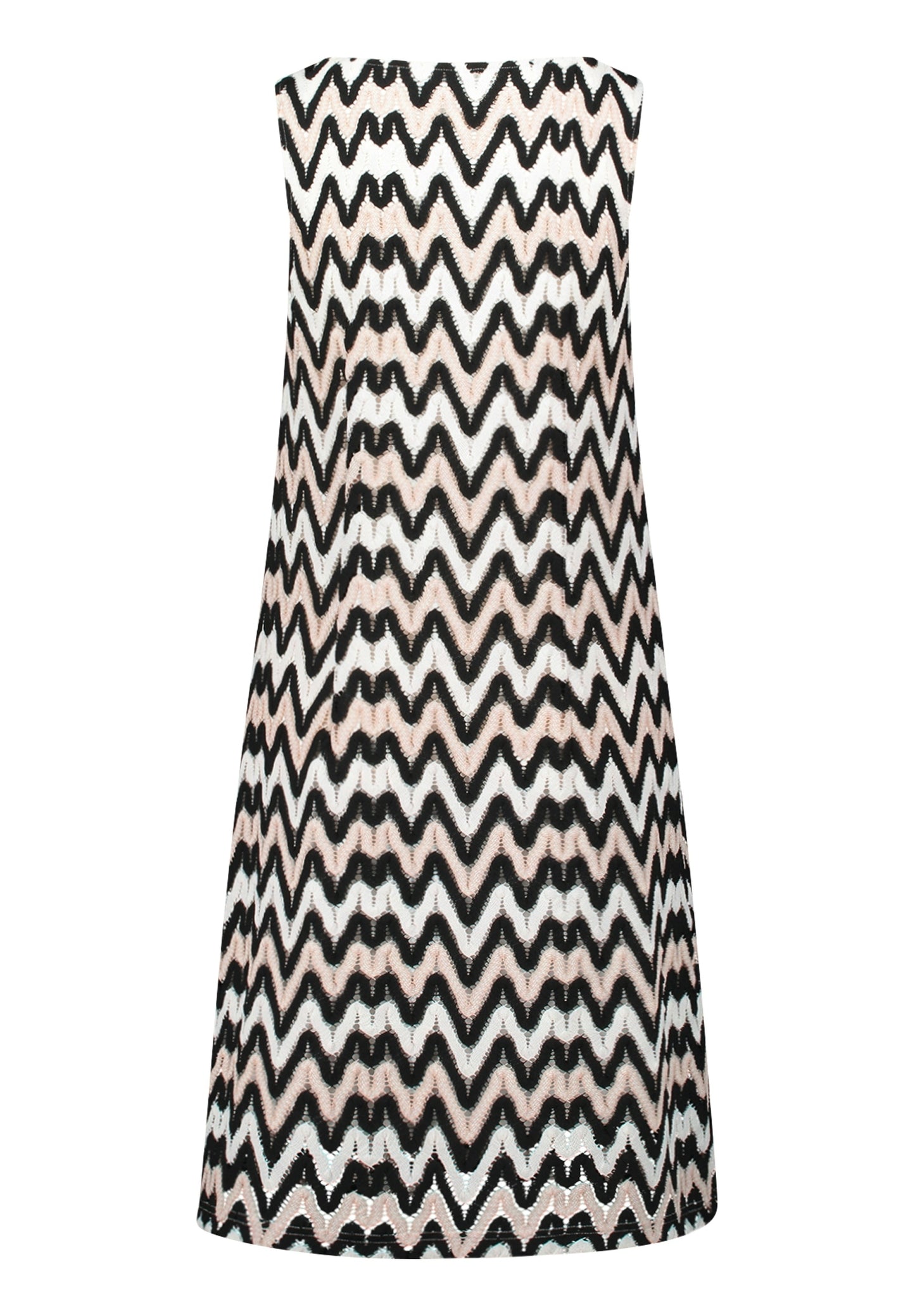 Kleid Kurz ohne Arm Black/Cream Bild 2