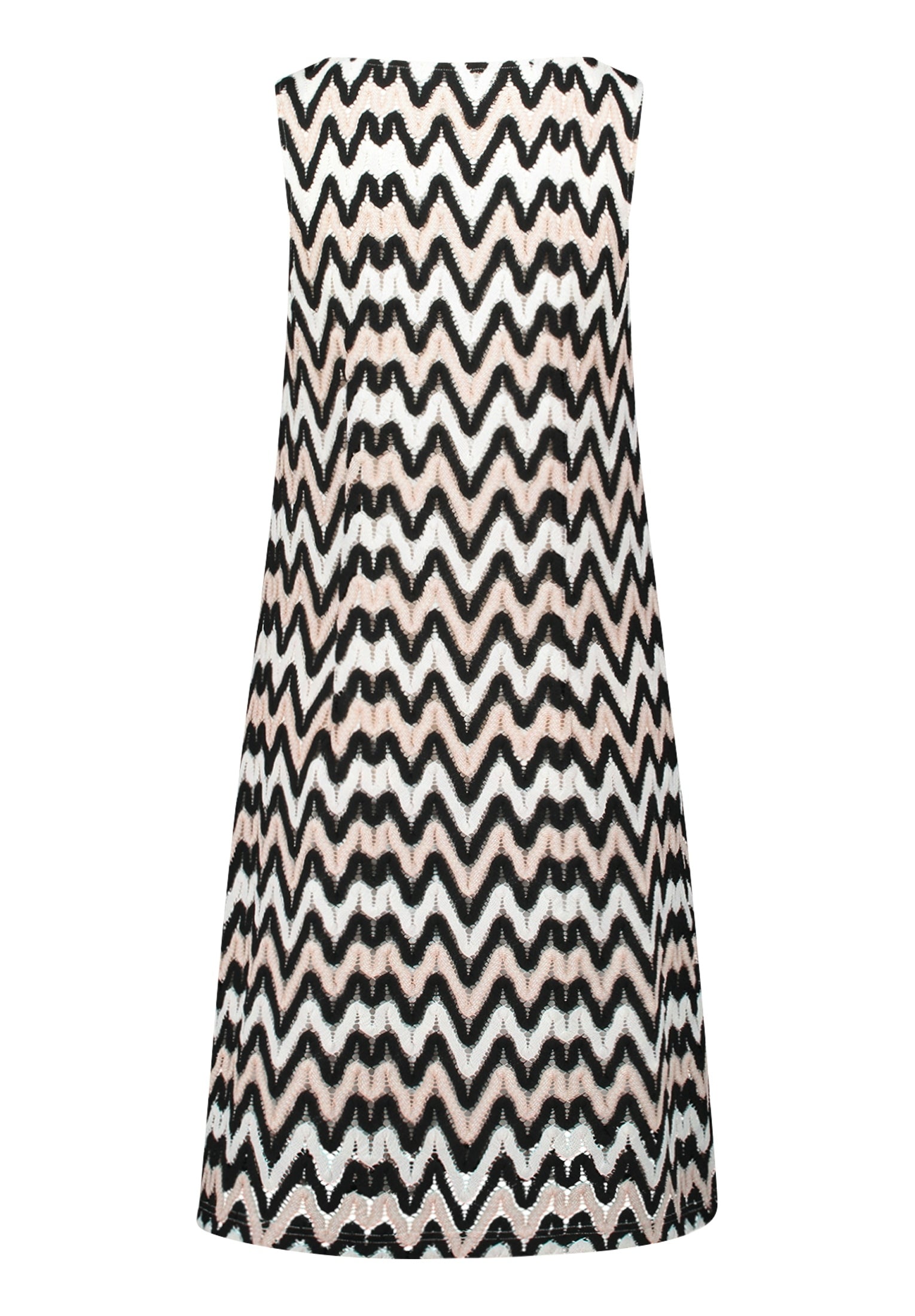 Kleid Kurz ohne Arm Black/Cream Bild 2