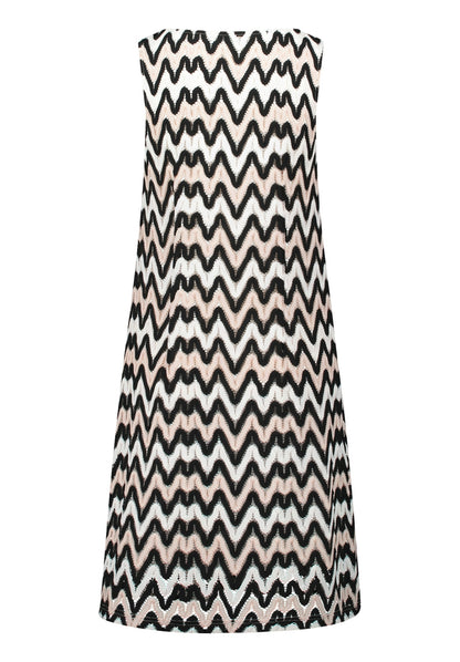 Kleid Kurz ohne Arm Black/Cream Bild 2