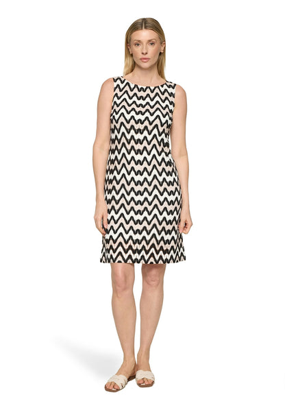 Kleid Kurz ohne Arm Black/Cream Bild 3