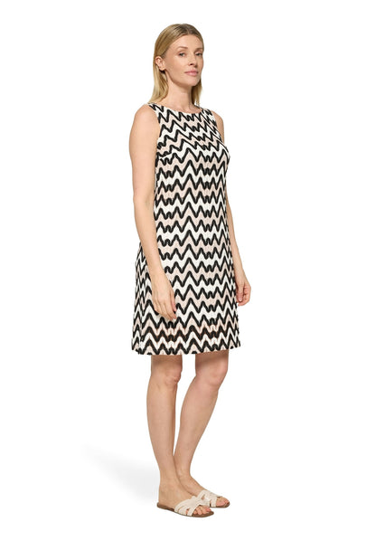 Kleid Kurz ohne Arm Black/Cream Bild 5