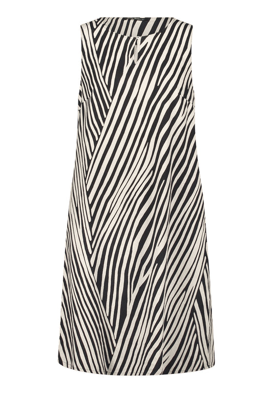 Kleid Kurz ohne Arm Black/Beige Bild 1