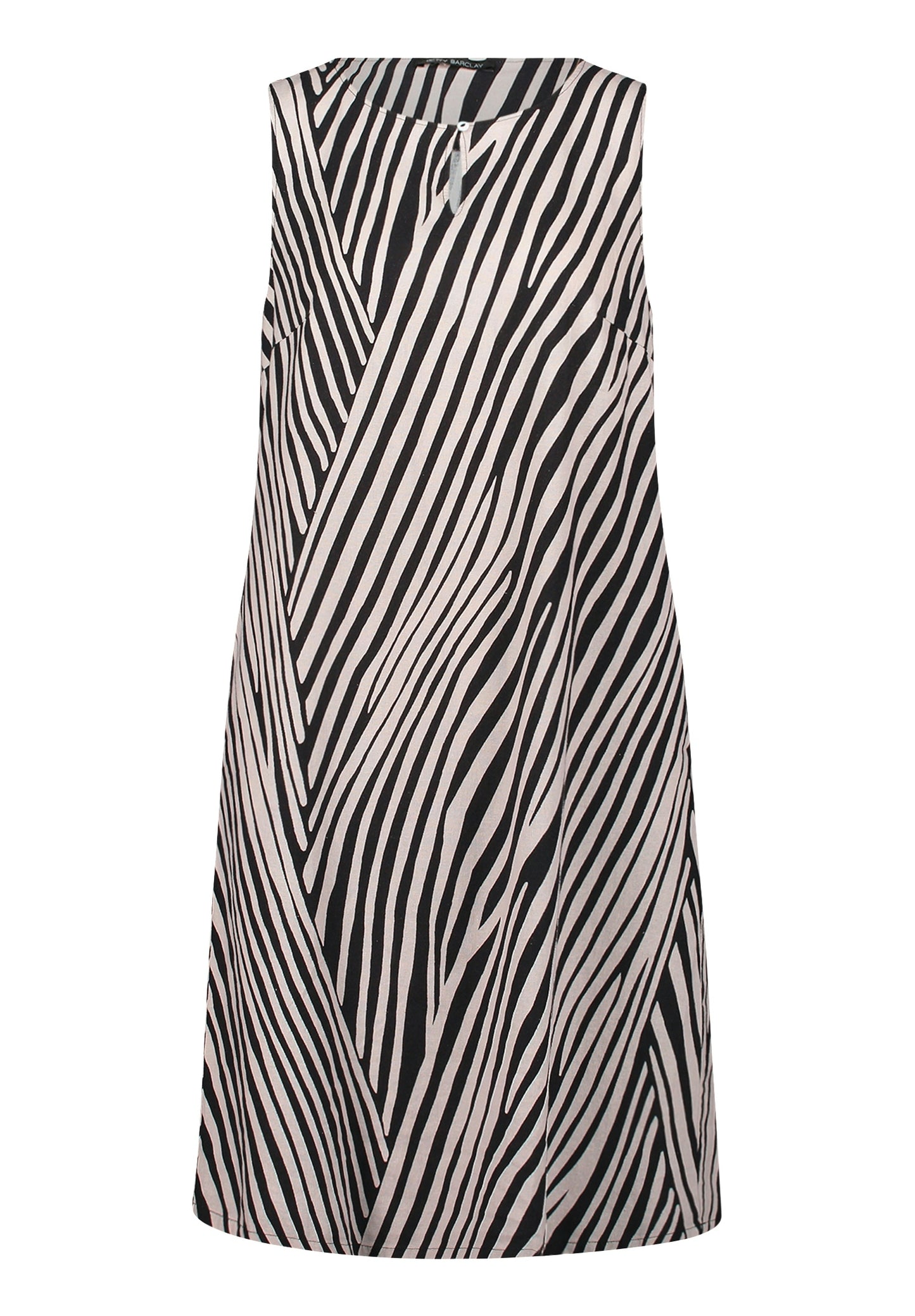 Kleid Kurz ohne Arm Black/Beige Bild 1