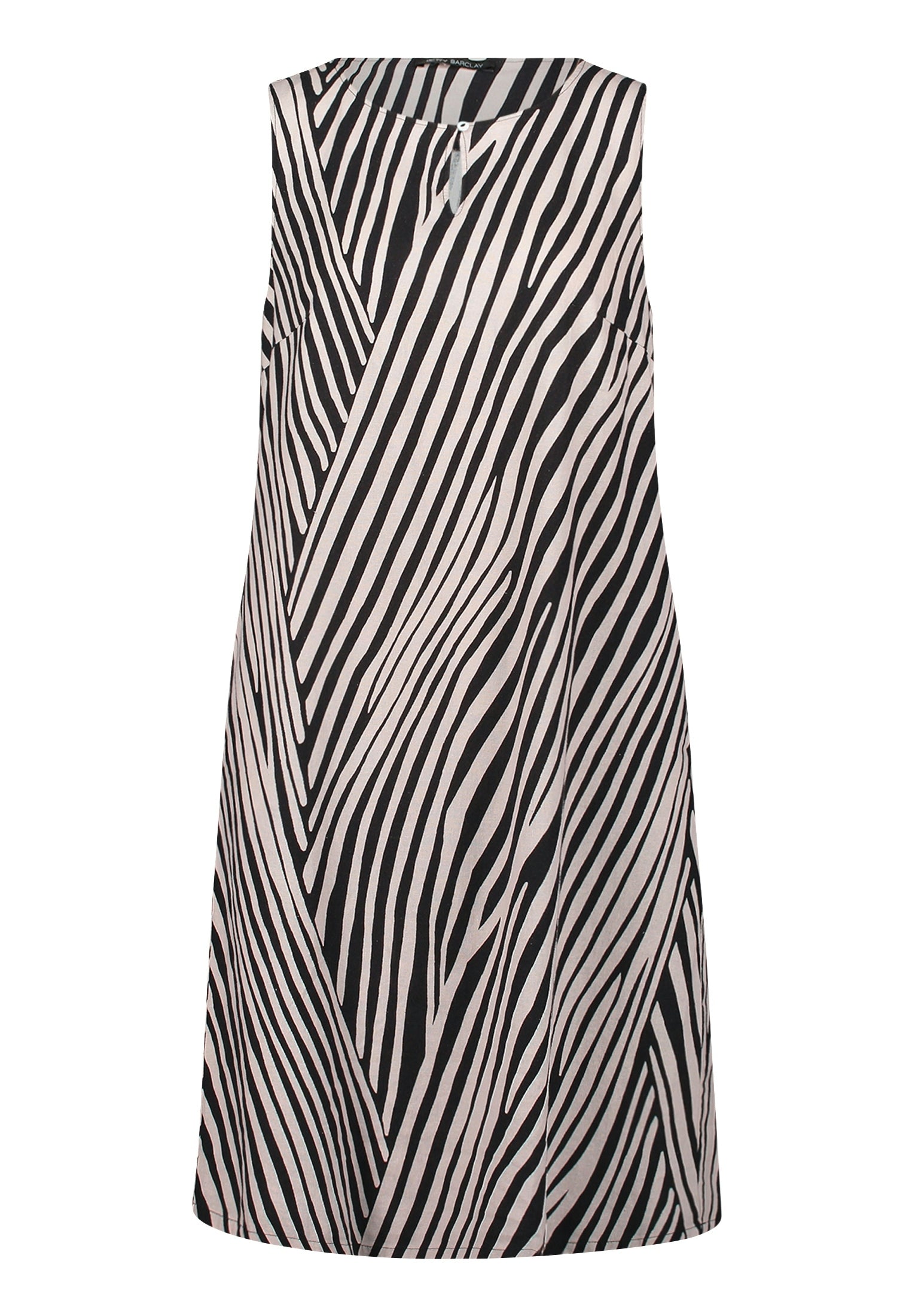 Kleid Kurz ohne Arm Black/Beige Bild 1