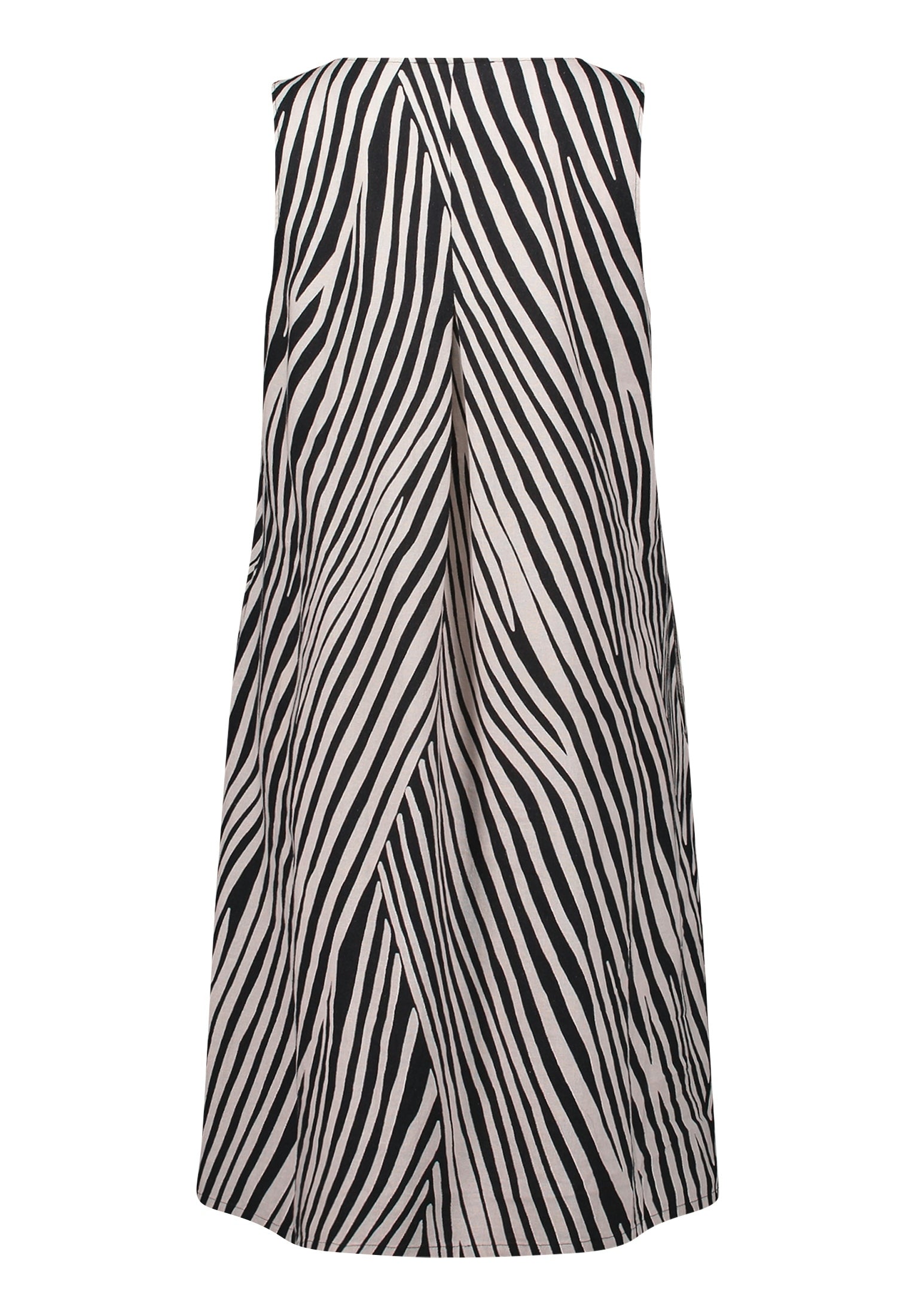 Kleid Kurz ohne Arm Black/Beige Bild 2