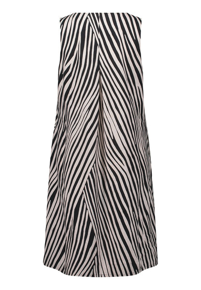 Kleid Kurz ohne Arm Black/Beige Bild 2