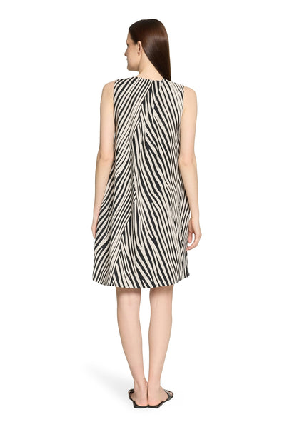 Kleid Kurz ohne Arm Black/Beige Bild 4