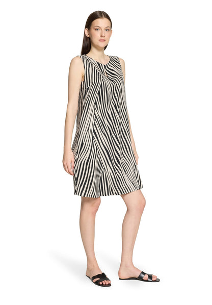Kleid Kurz ohne Arm Black/Beige Bild 5