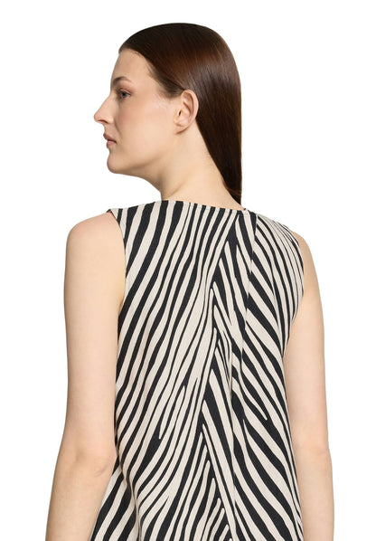 Kleid Kurz ohne Arm Black/Beige Bild 7
