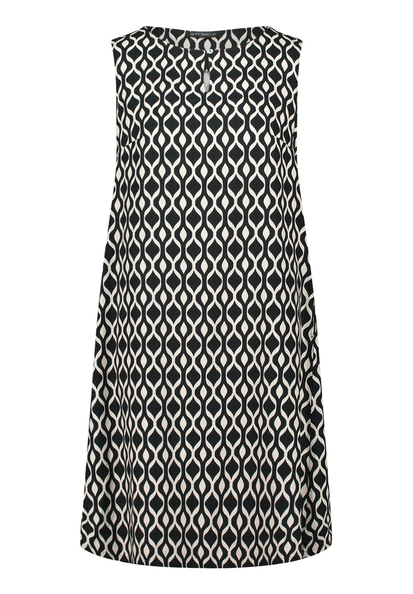 Kleid Kurz ohne Arm Black/Beige Bild 1
