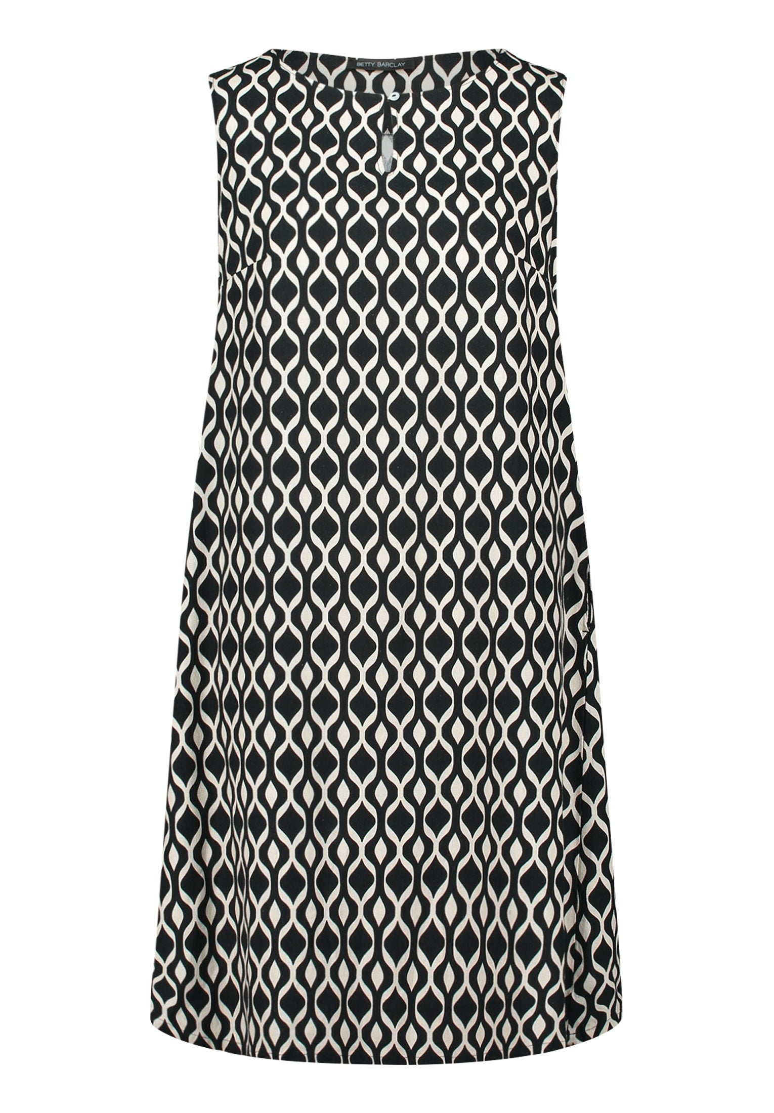 Kleid Kurz ohne Arm Black/Beige Bild 1