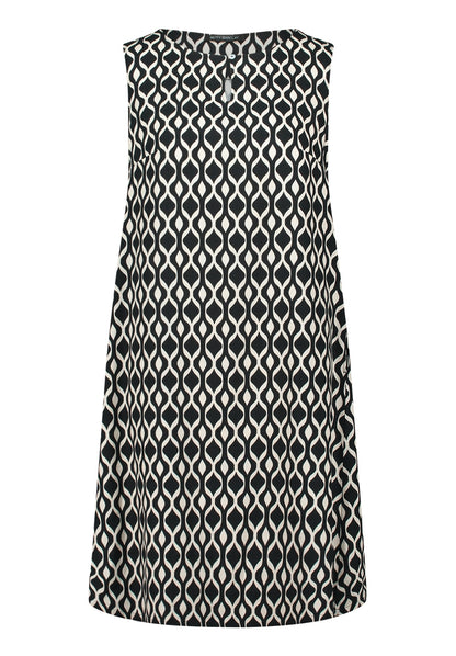 Kleid Kurz ohne Arm Black/Beige Bild 1