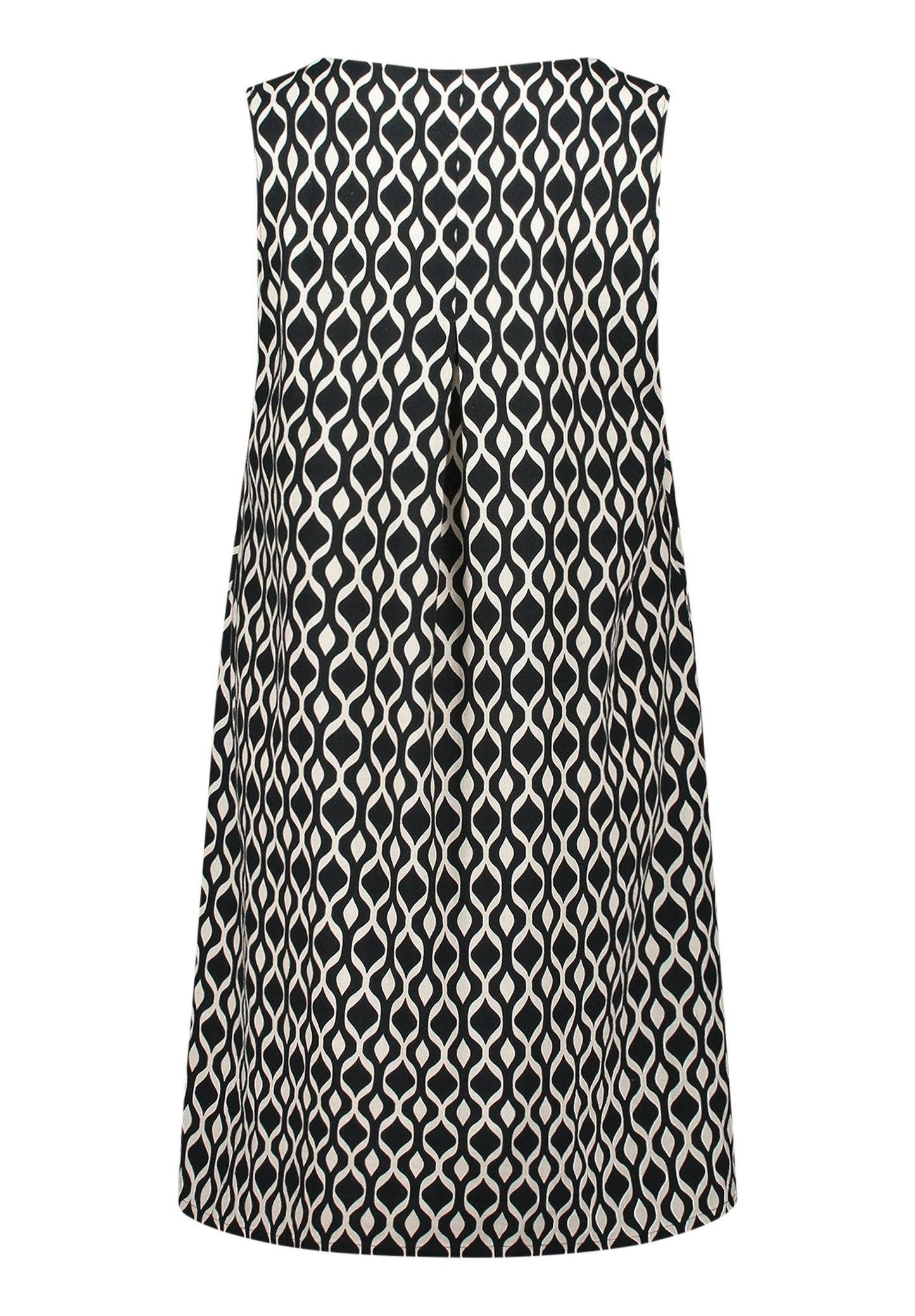 Kleid Kurz ohne Arm Black/Beige Bild 2