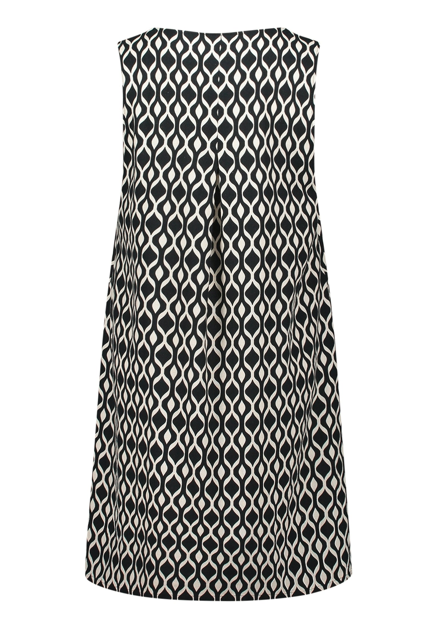 Kleid Kurz ohne Arm Black/Beige Bild 2
