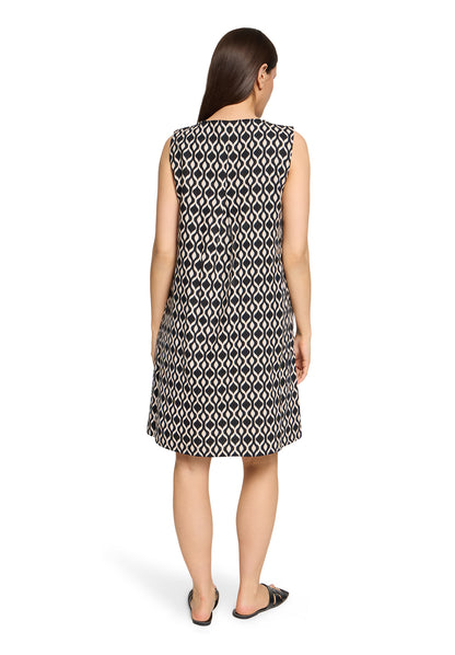 Kleid Kurz ohne Arm Black/Beige Bild 4