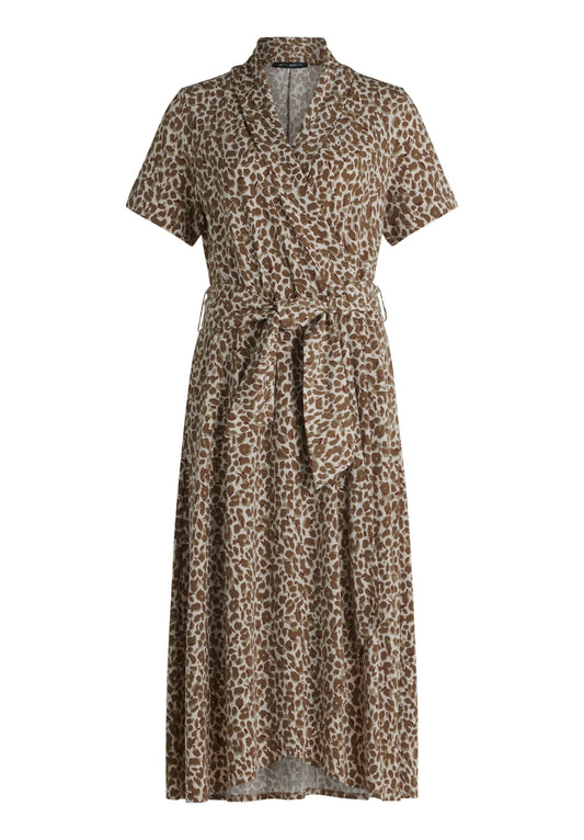 Kleid Lang 1/2 Arm Beige/Khaki Bild 1