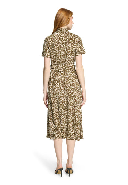 Kleid Lang 1/2 Arm Beige/Khaki Bild 4