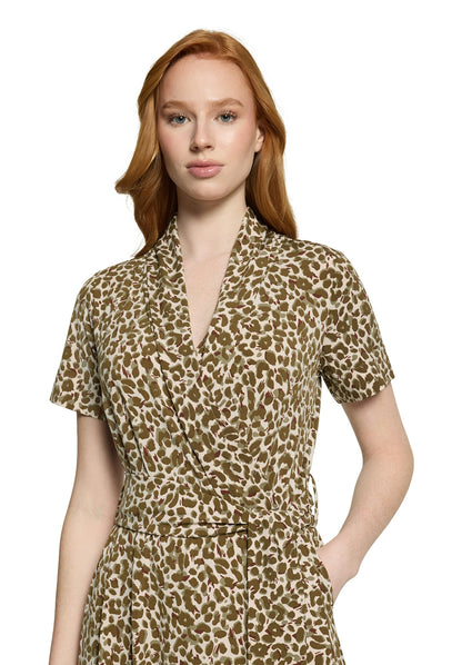 Kleid Lang 1/2 Arm Beige/Khaki Bild 6