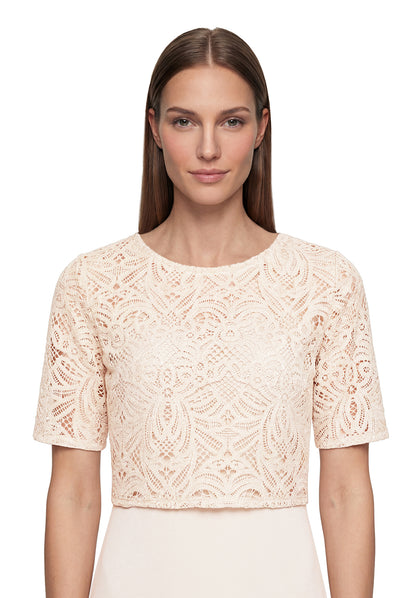 Kleid Lang 3/4 Arm Silky Beige Bild 6