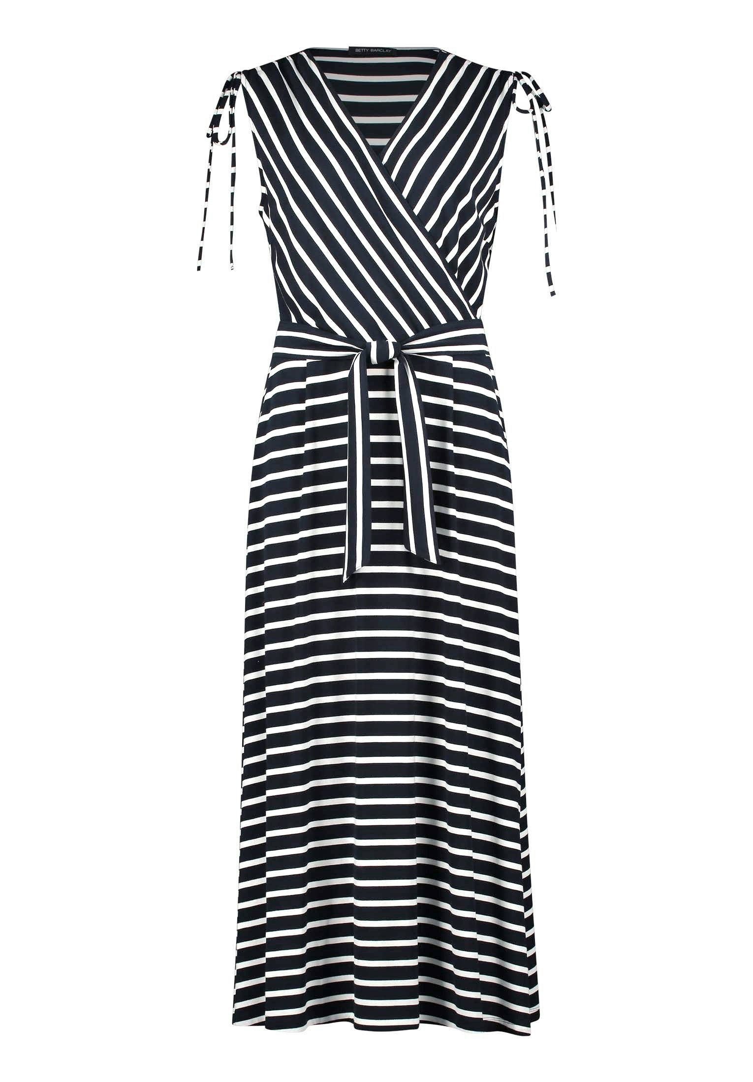 Kleid Lang ohne Arm Dark Blue/Cream Bild 1