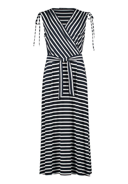Kleid Lang ohne Arm Dark Blue/Cream Bild 1