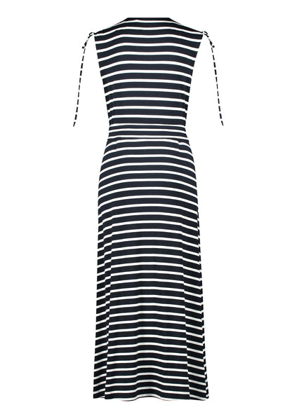 Kleid Lang ohne Arm Dark Blue/Cream Bild 2