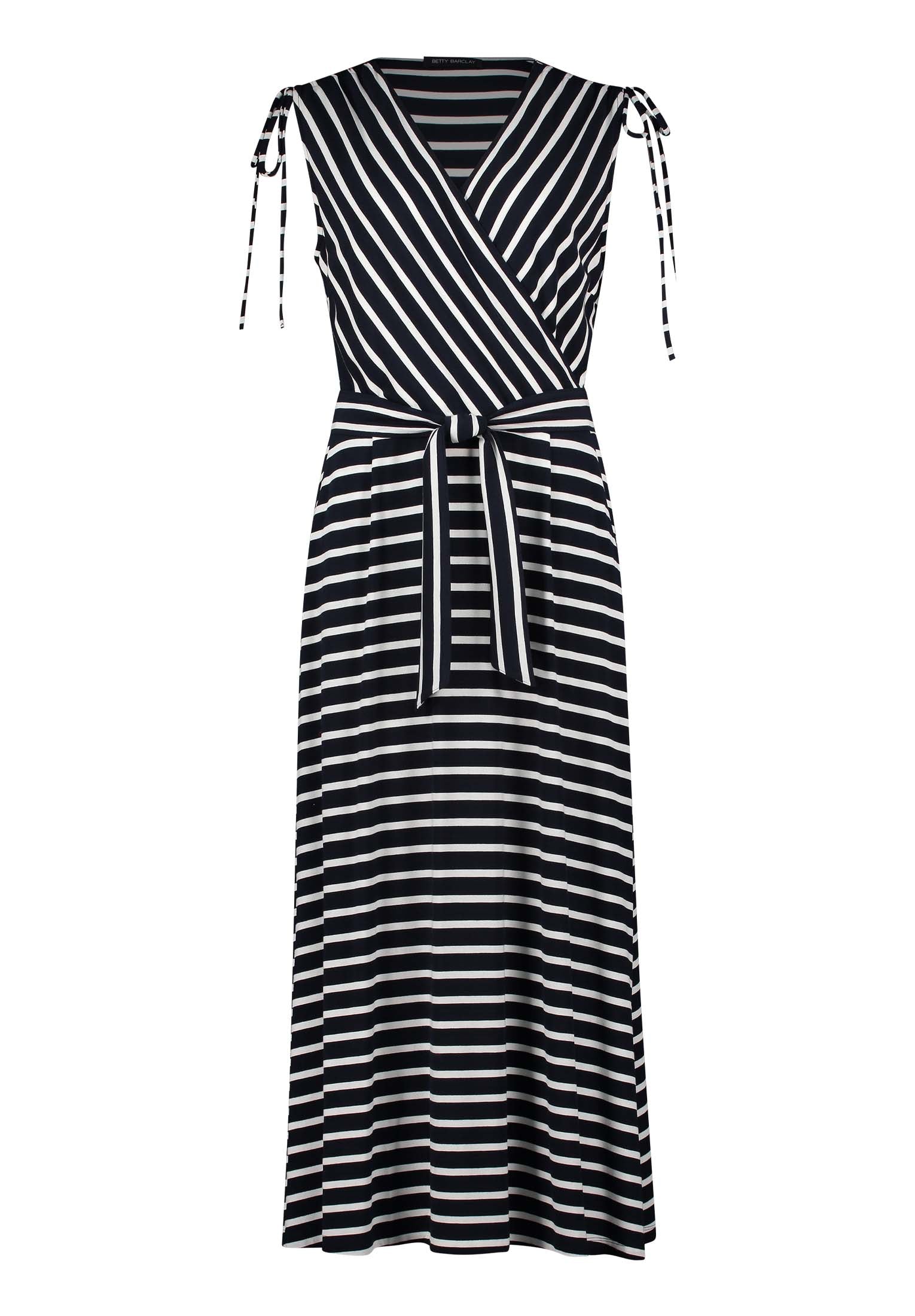 Kleid Lang ohne Arm Dark Blue/Cream Bild 8