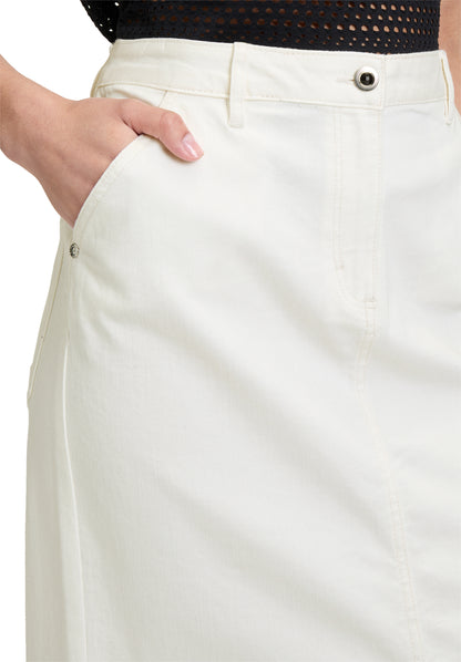 Rock Mittellang Casual Offwhite Bild 6