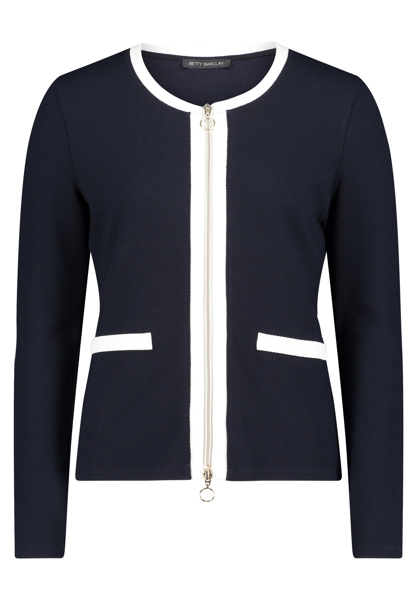 Shirt Jacke Kurz 1/1 Arm Patch Dark Blue/Cream Bild 1