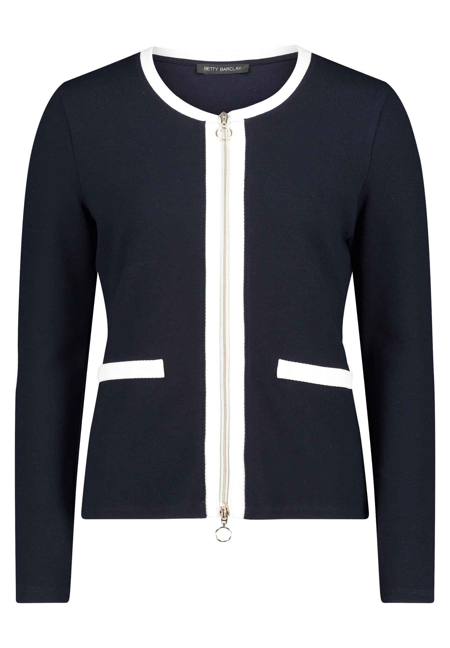 Shirt Jacke Kurz 1/1 Arm Patch Dark Blue/Cream Bild 1