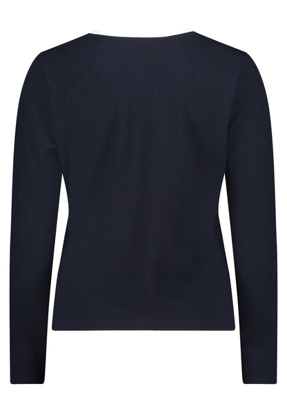 Shirt Jacke Kurz 1/1 Arm Patch Dark Blue/Cream Bild 2