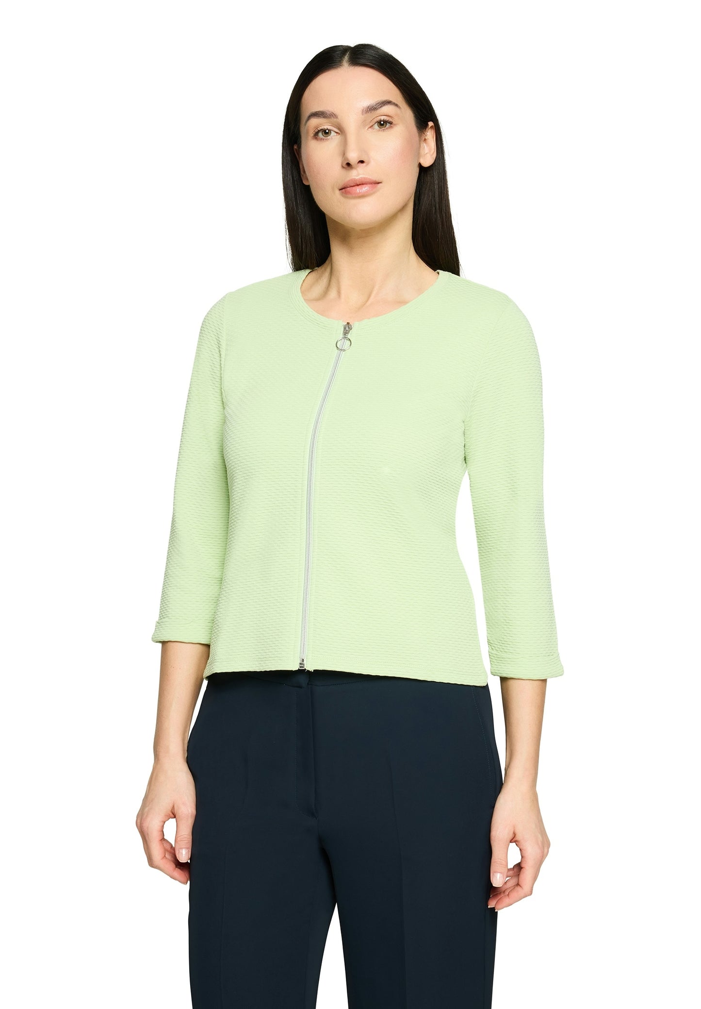 Shirt Jacke Kurz 3/4 Arm Foam Green Bild 3